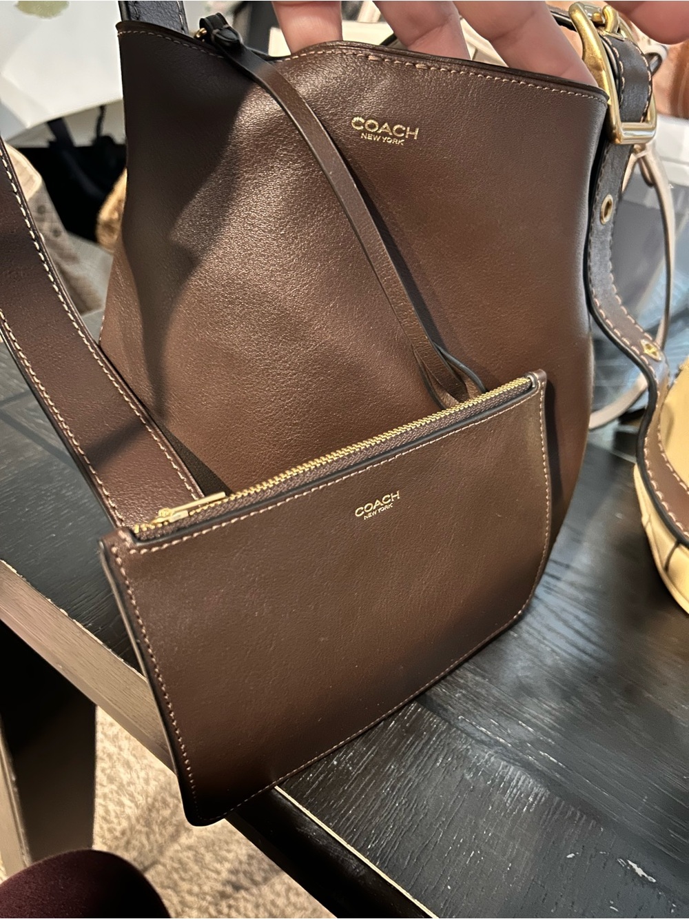 Coach Bleecker Bucket Bag 21 - Picture 10 of 12